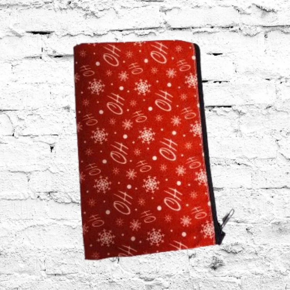 Ho Ho Ho Red Small Makeup Cosmetic Pouch